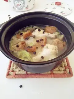 Monkey mushroom chicken soup