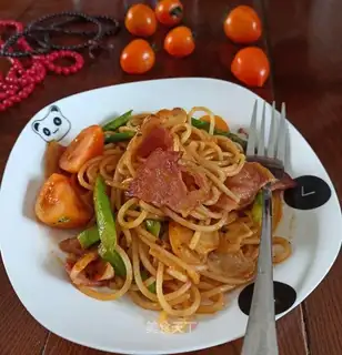 Bacon mushroom pasta