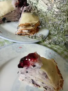 Blueberry lard cake