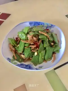 lentils fried meat