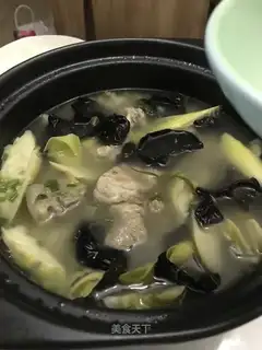 Plumbs and bones. Soup