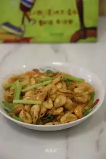 Celery and rice shrimp