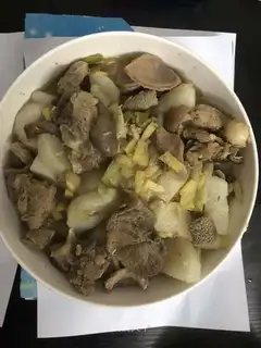 Roach and lamb stew