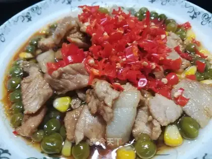 Sweet bean corn steam