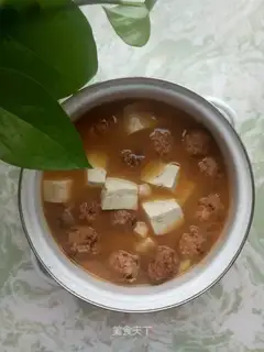 Tofuball soup