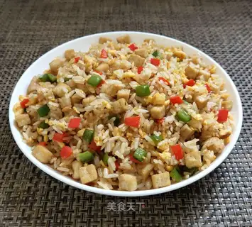 Twin tofu fried rice