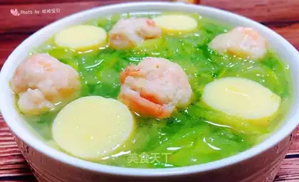 ♪ Rop-shrimp tofu soup ♪