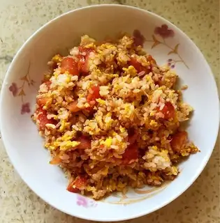 Cinnamon tomato fried rice