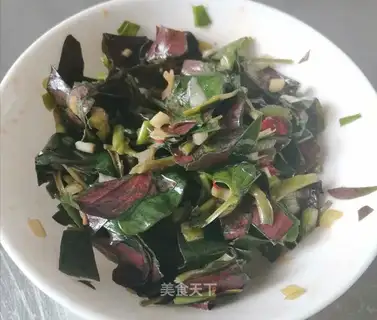 Frozen fish and grass