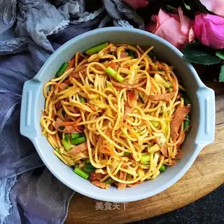 Weenie fried pasta