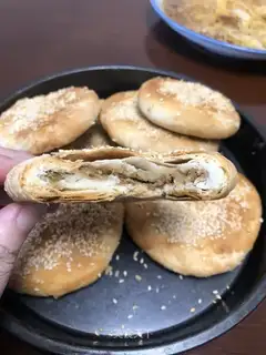 Shrimp seed pancakes