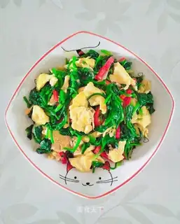 Pineapple pepper fried goose eggs