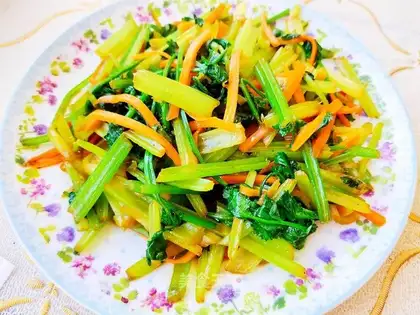 Fried celery