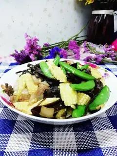 Corn and sweet beans