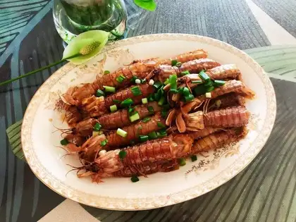 Spicy skin shrimp