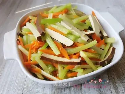 Celery carrots and beans