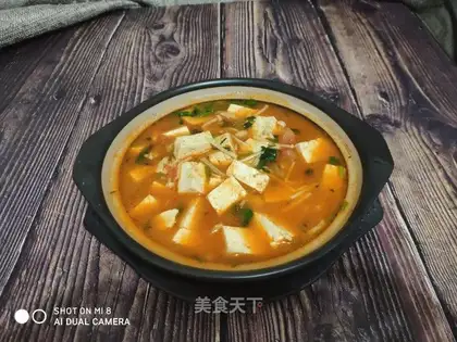 Tomato tofu soup