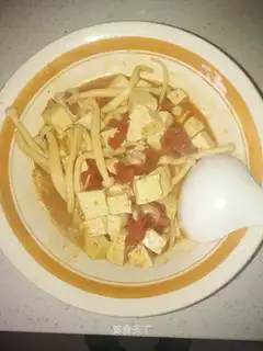 Tasty tofu soup