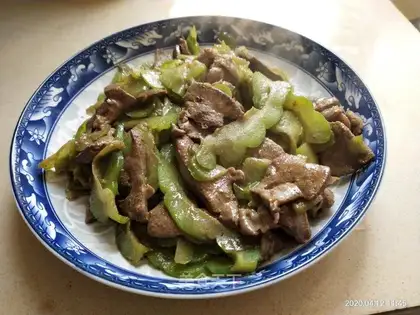 Piggy liver and bitter melon