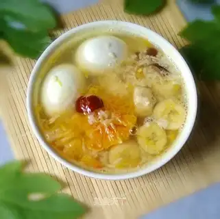 Blood orange banana soup