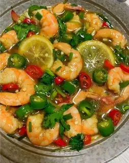 Thai lemon shrimp