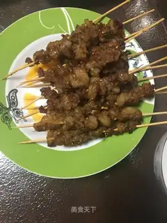 The roasted lamb