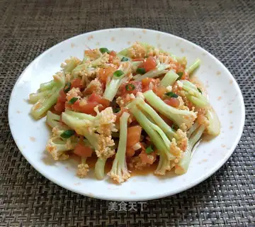 Tomato fried flowers