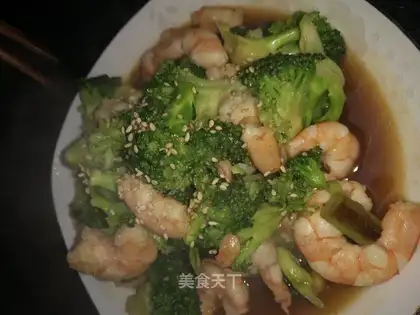Shrimp broccoli