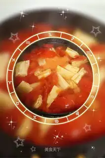 Tomato mackerel soup