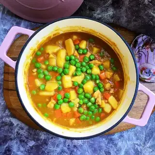 Curry chicken potatoes