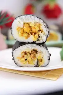 Sushi with oil bars
