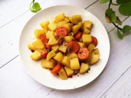 Burn potatoes