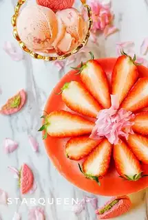 Strawberry cherry mousse cake