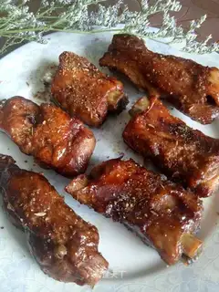 Bread the ribs
