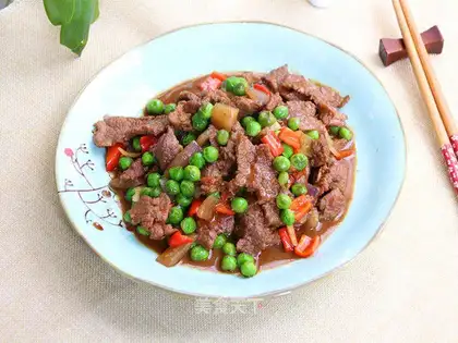 Peased beef