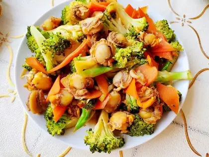 Scallops of broccoli
