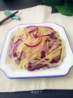 Onion fried potatoes