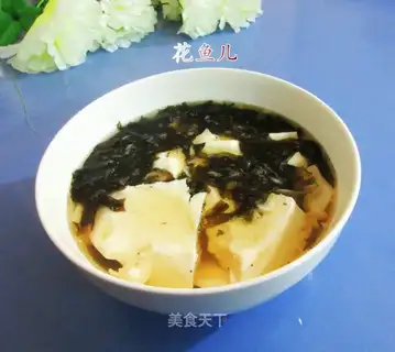 Shrimp pickles, tofu soup