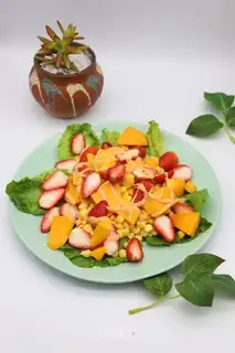 Corn strawberry mango salad
