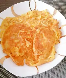 Shrimp leather fried eggs