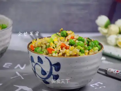 Vegetable beef fried rice