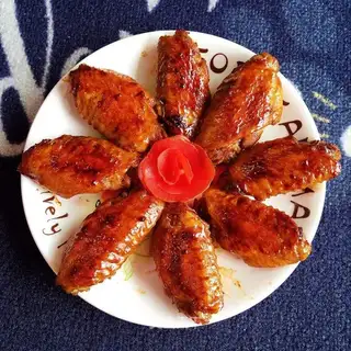 Red fried chicken