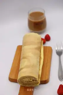 Coco marble cake roll