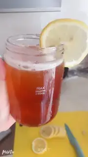 Homemade lemon tea