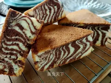 Ten inches of zebra gill cake