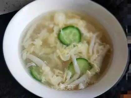 Freckles and eggs soup