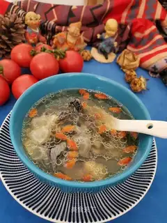 Roast chicken cuisine soup
