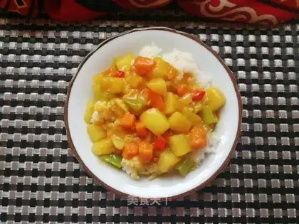 Curry potatoes and potatoes