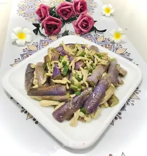 Steam eggplant
