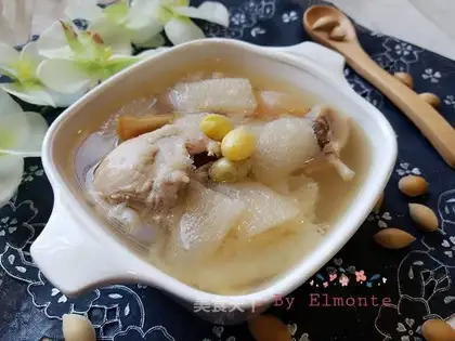Plum and mackerel soup